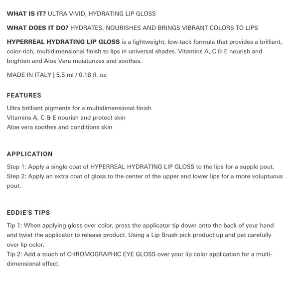 🌸 Eddie Funkhouser Belle De Jour Hydrating Lip Gloss Vegan & Hypoallergenic - Picture 2 of 9